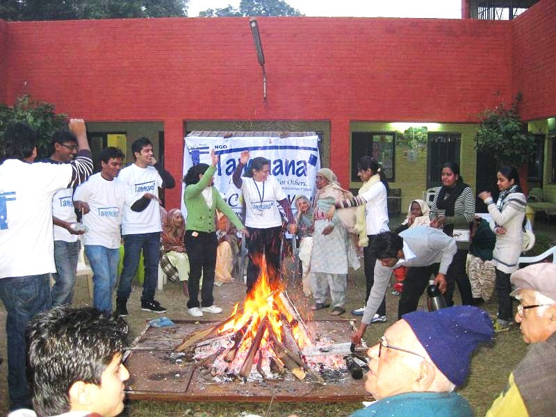 Lohri Celebrations at Old Age Home