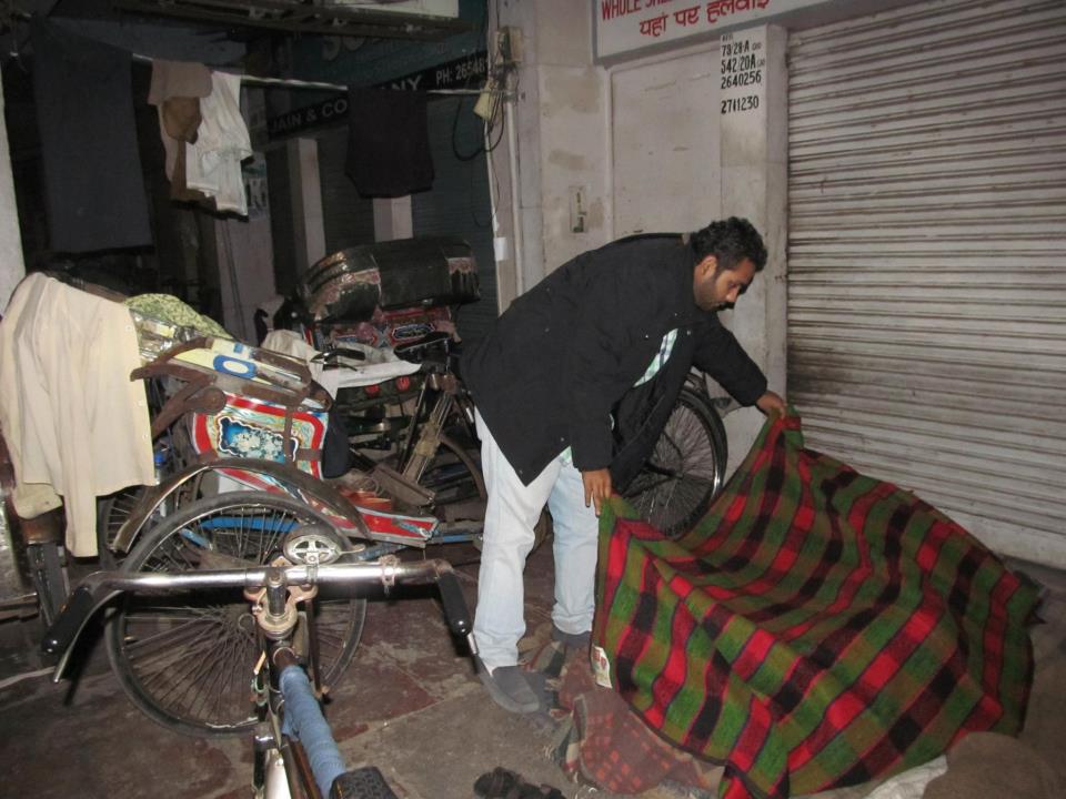 Punya 2012- Silent,Early morning distribution of blankets to Shelter less.